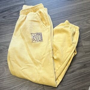 Billabong With Love Gold Jogger Sweatpants
